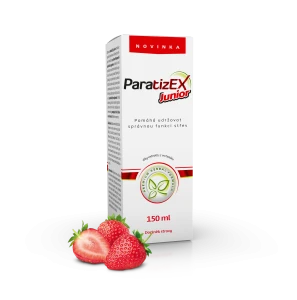 ParatizEx Junior sirup_box_jahoda_CZ
